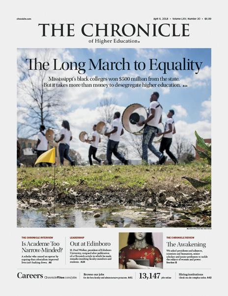 The Chronicle of Higher Education, April 6, 2018