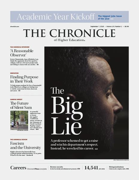 The Chronicle of Higher Education, September 7, 2018