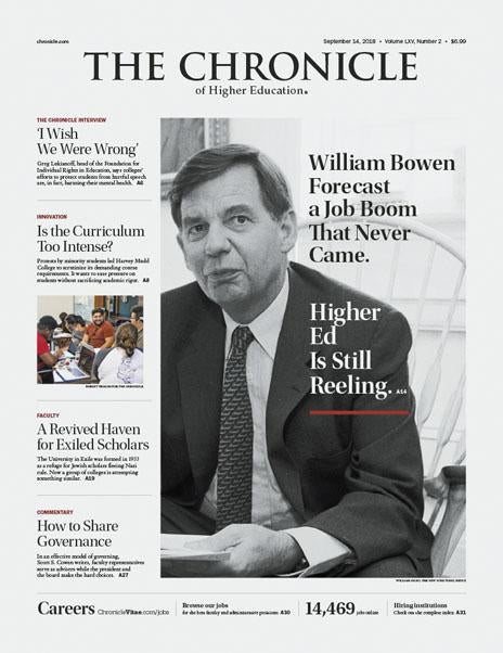The Chronicle of Higher Education, September 14, 2018