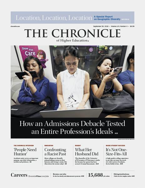 The Chronicle of Higher Education, September 28, 2018