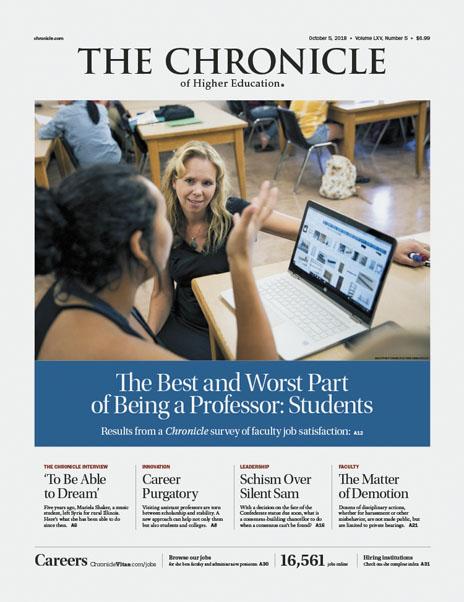 The Chronicle of Higher Education, October 5, 2018