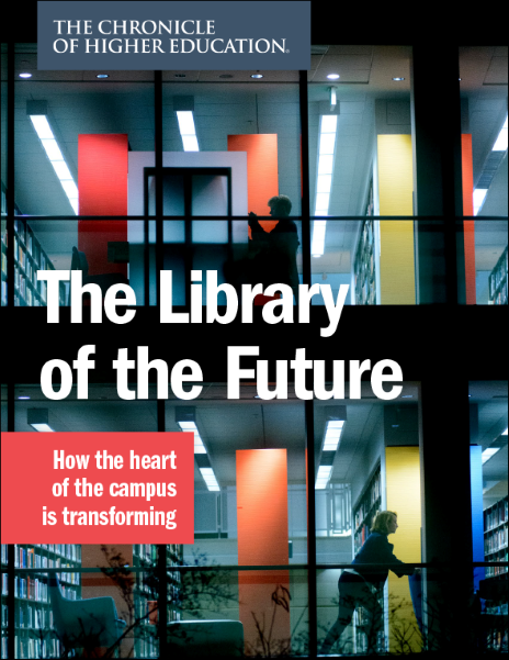 Cover image of The Library of the Future report.