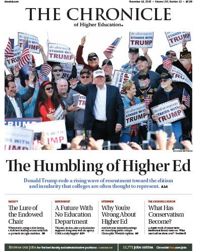 The Chronicle of Higher Education, November 18, 2016